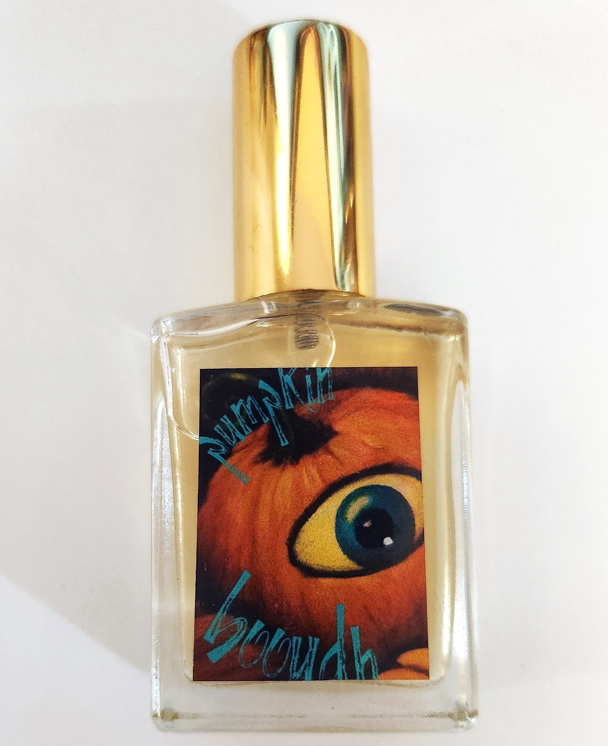 Photo of the Pumpkin Boooudh perfume by Death and Floral. Source: Me (I had no other option).